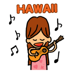 [LINEスタンプ] ハワイのロハちゃんの画像（メイン）