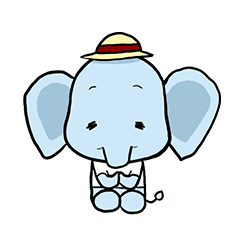 [LINEスタンプ] Thai Smiley Elephant