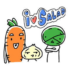 [LINEスタンプ] i salad