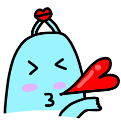 [LINEスタンプ] Almost Blue snail