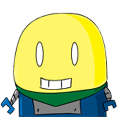 [LINEスタンプ] Clumsy Robota Rock Version
