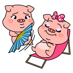 [LINEスタンプ] Mooliku The Cute Piggy.