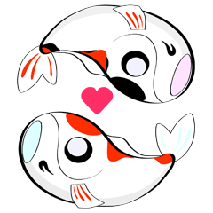 [LINEスタンプ] Fancy carp