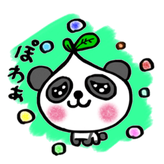 [LINEスタンプ] パンダ犬の日常