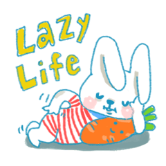 [LINEスタンプ] Raka lazy life