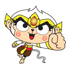 [LINEスタンプ] White Monkey God