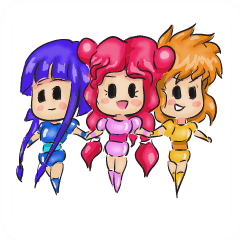 [LINEスタンプ] Trio Colors