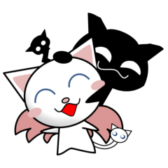 [LINEスタンプ] キャット天使とネコデビル