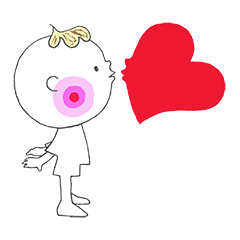 [LINEスタンプ] ぼくのハート