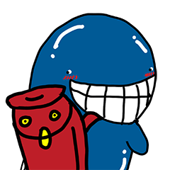 [LINEスタンプ] Holiday Whale with his Smile