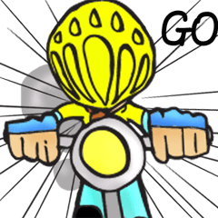 [LINEスタンプ] Bicycle man.