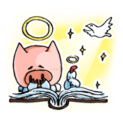 [LINEスタンプ] Bumo the Heavenly Pig