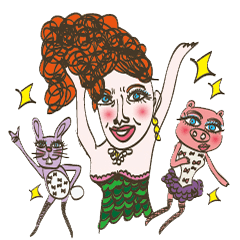 [LINEスタンプ] Miss Luquita and her best friends！