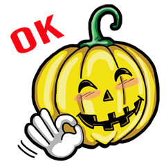 [LINEスタンプ] Trick or Treat (pumpkin)Halloweenの画像（メイン）