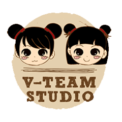 [LINEスタンプ] V-TEAM STUDIO (Thai)の画像（メイン）
