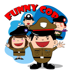 [LINEスタンプ] Funny Cop
