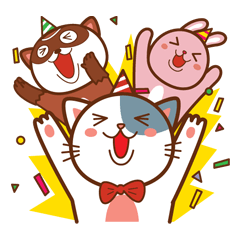 [LINEスタンプ] Kaw-nyo and the gang