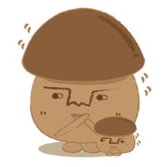 [LINEスタンプ] The little mushroom.