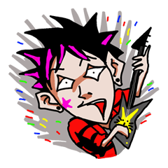 [LINEスタンプ] Punkboy and friends