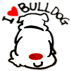 [LINEスタンプ] I love  Bulldog