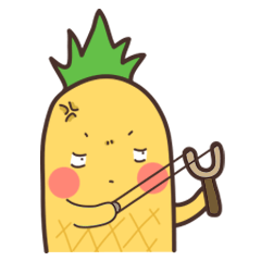 [LINEスタンプ] Mr.Pineapple ＆ Ms.Lychee 2の画像（メイン）