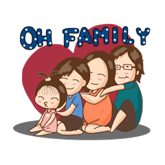 [LINEスタンプ] OH Family