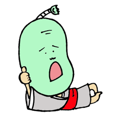 [LINEスタンプ] 豆サムライ