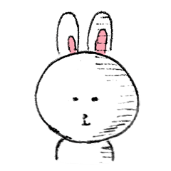 [LINEスタンプ] 表情豊かなウサギ