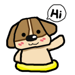 [LINEスタンプ] A fatty beagle : Dimond