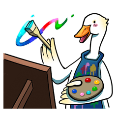 [LINEスタンプ] クエクエ鴨講ちゃん (第2話)