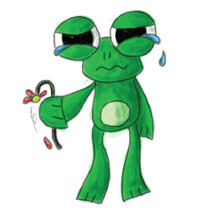 [LINEスタンプ] frogie is here