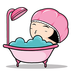 [LINEスタンプ] Aromi adorable little girl 2 (EN)