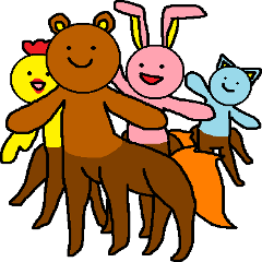 [LINEスタンプ] ケンタウロスになった動物たち