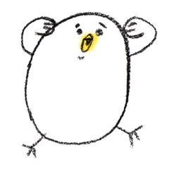 [LINEスタンプ] 無表情ひよこちゃん