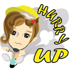 [LINEスタンプ] little boy rider cartoon.