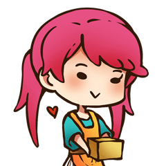 [LINEスタンプ] Lovely female merchant