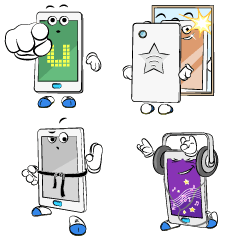 [LINEスタンプ] Smartphone stickers