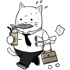 [LINEスタンプ] The Salary Cat