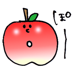 [LINEスタンプ] ゆるりんごの画像（メイン）