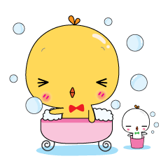 [LINEスタンプ] Yellow D ＆ White D