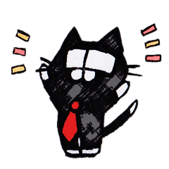 [LINEスタンプ] 働くメガネねこ