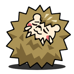 [LINEスタンプ] ハリネズミくんの喜怒哀楽