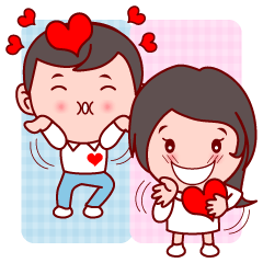 [LINEスタンプ] Sweet Young Loverの画像（メイン）