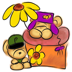 [LINEスタンプ] Rossy the working bears I