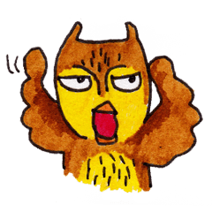 [LINEスタンプ] Awesome Owl