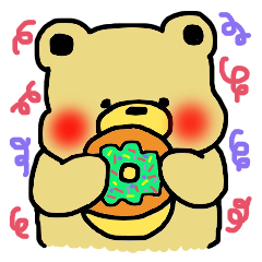 [LINEスタンプ] ぽっちゃりくまさん。よく使う言葉と共に。