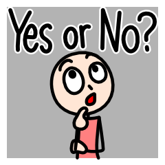 [LINEスタンプ] Yes or No？