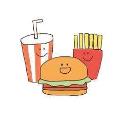[LINEスタンプ] はんばーがーくんと仲間たち