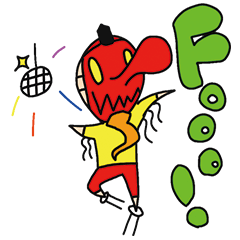[LINEスタンプ] ナウでヤングなテング！