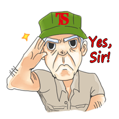 [LINEスタンプ] TS Gunnery Sergeant